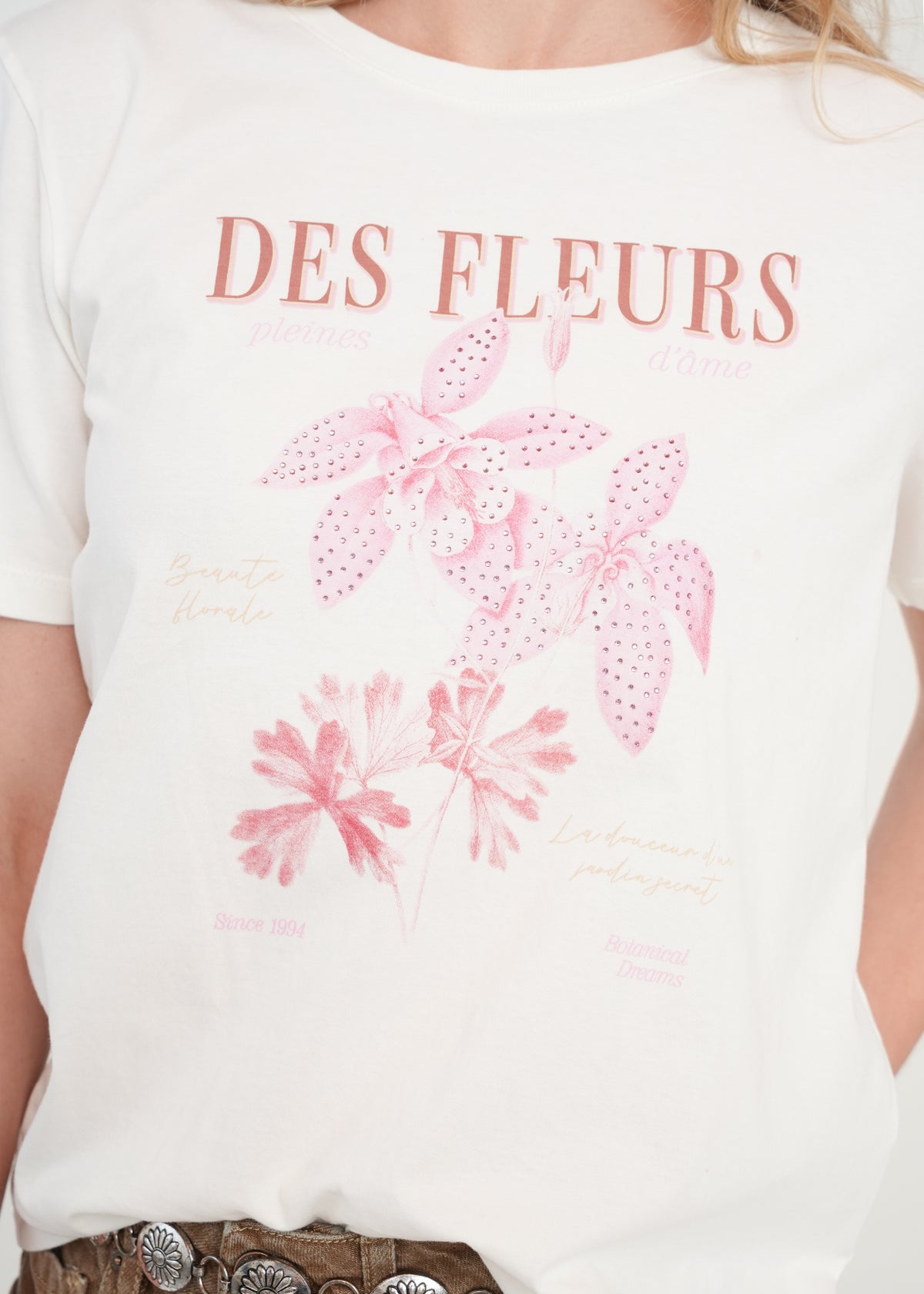 Camiseta estampada con brillo - Crudo 14_401H030_CRU110605_4
