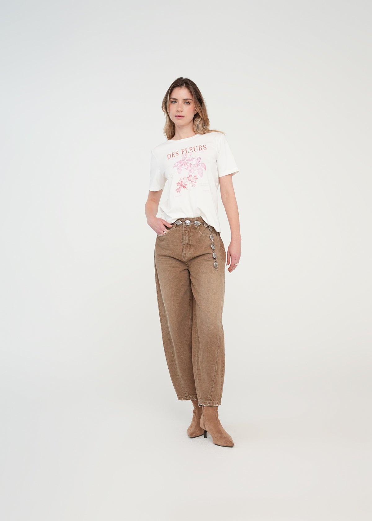 Camiseta estampada con brillo - Crudo 14_401H030_CRU110605_7