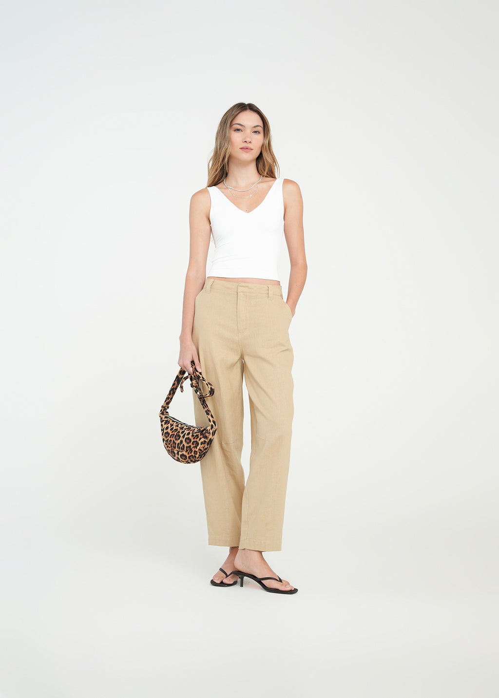 Camiseta con escote en espalda - Crudo 14_401H040_CRU111001_3