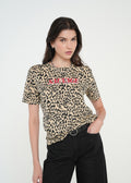 Camiseta básica de animal print - Beige 14_401H053_BEI151114_0