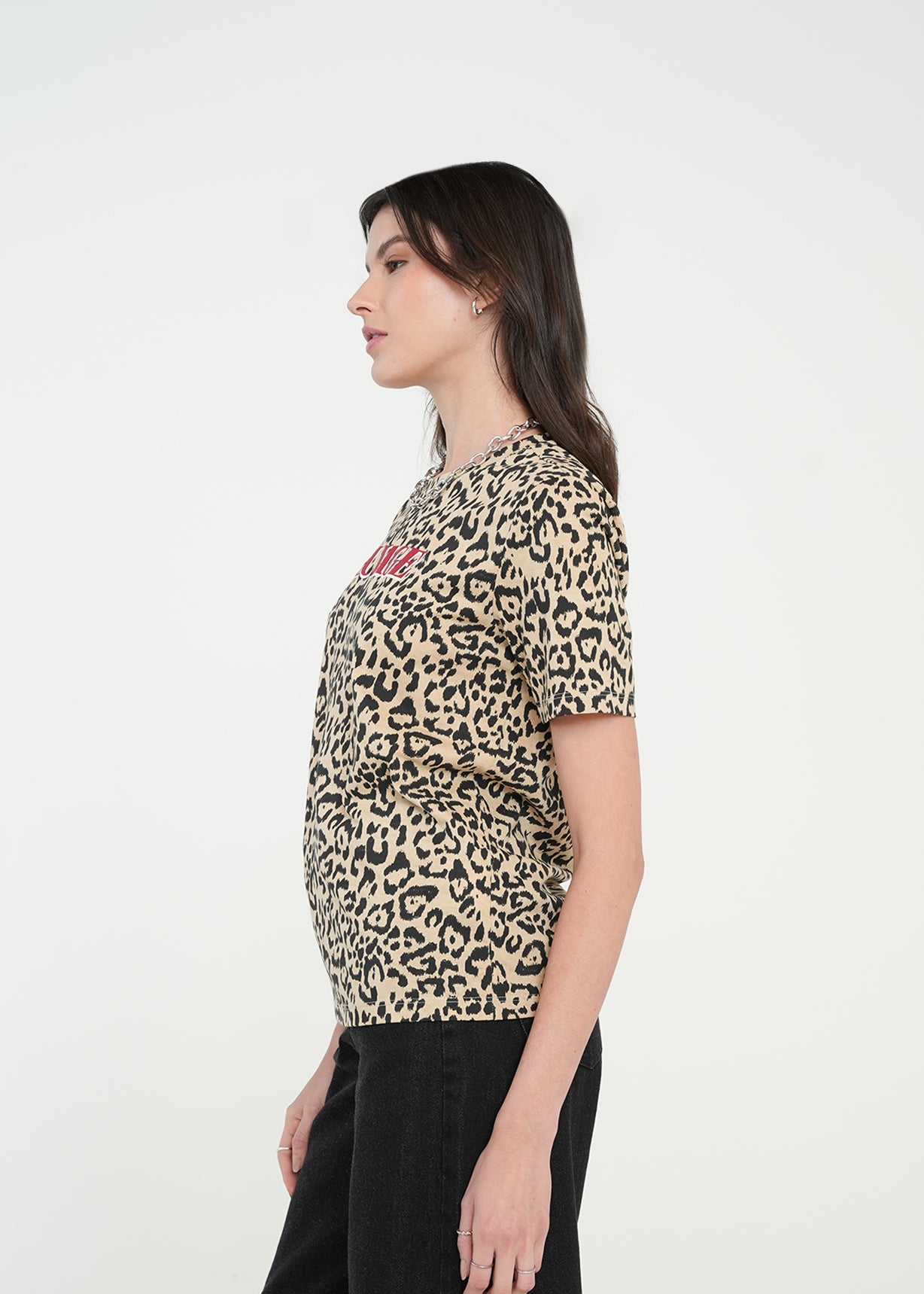 Camiseta básica de animal print - Beige 14_401H053_BEI151114_5