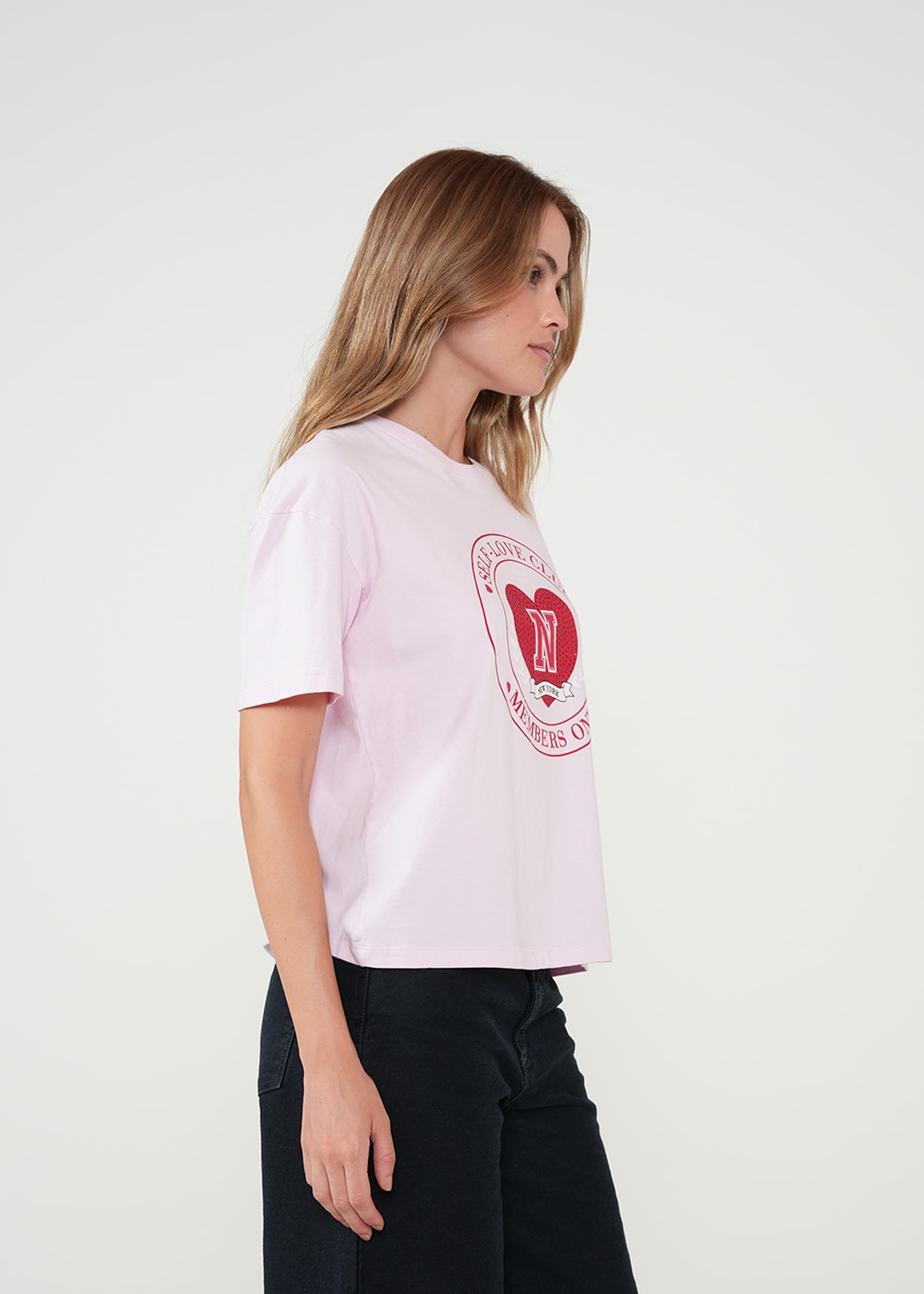 Camiseta básica con logo - Rosa 14_401H055_ROS142806_3