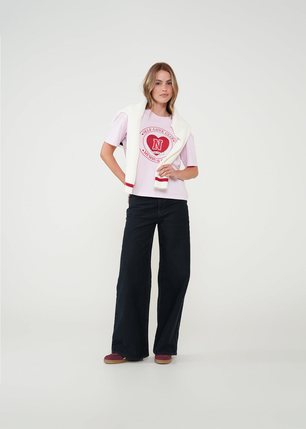 Camiseta básica con logo - Rosa 14_401H055_ROS142806_7