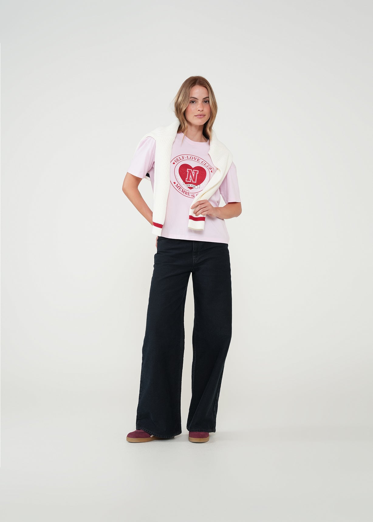 Camiseta básica con logo - Rosa 14_401H055_ROS142806_7