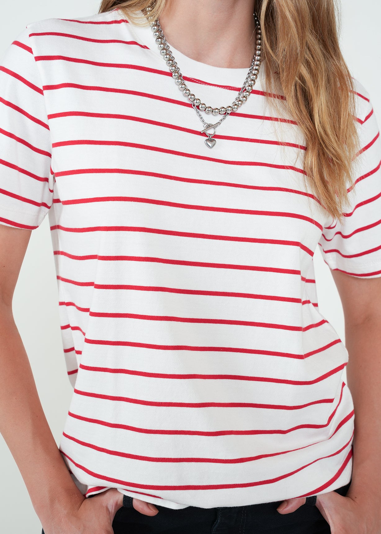 Camiseta estampada a rayas - Crudo 14_401H090_CRU111001_4