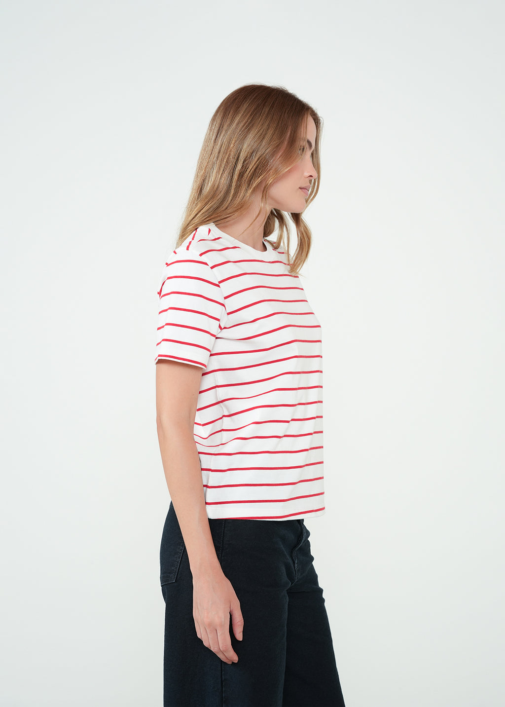 Camiseta estampada a rayas - Crudo 14_401H090_CRU111001_5