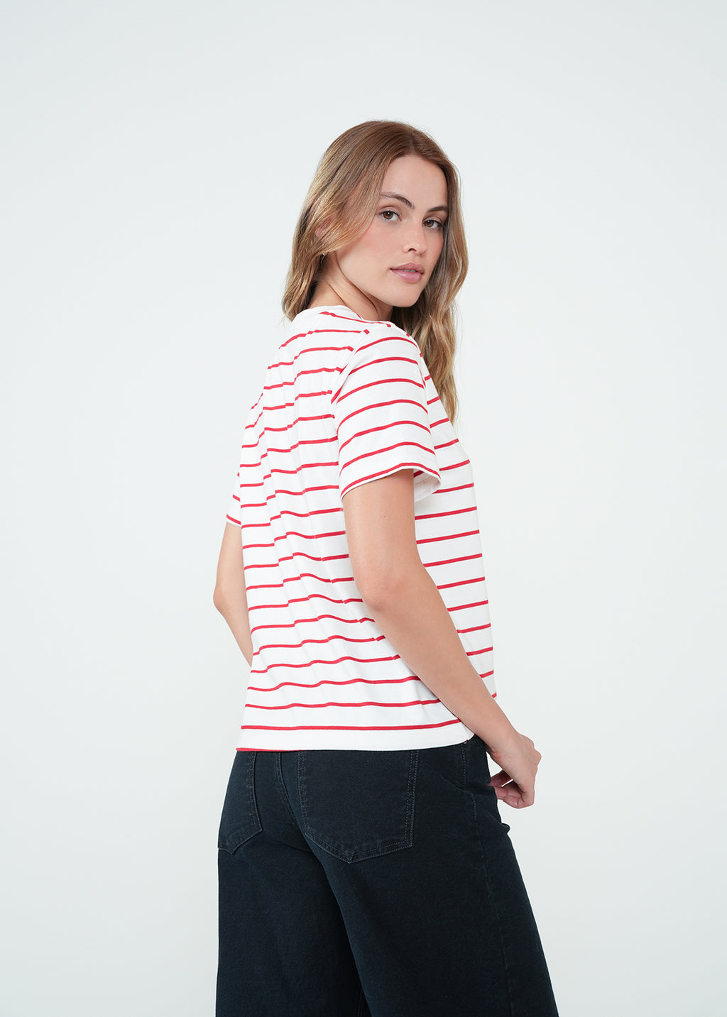 Camiseta estampada a rayas - Crudo 14_401H090_CRU111001_7