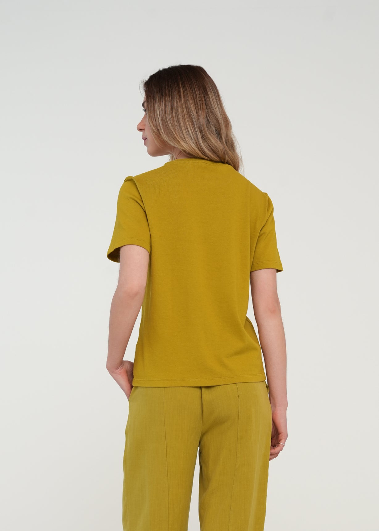 Camiseta manga corta con aplique en hombro - Verde 14_401H099_VER160640_7