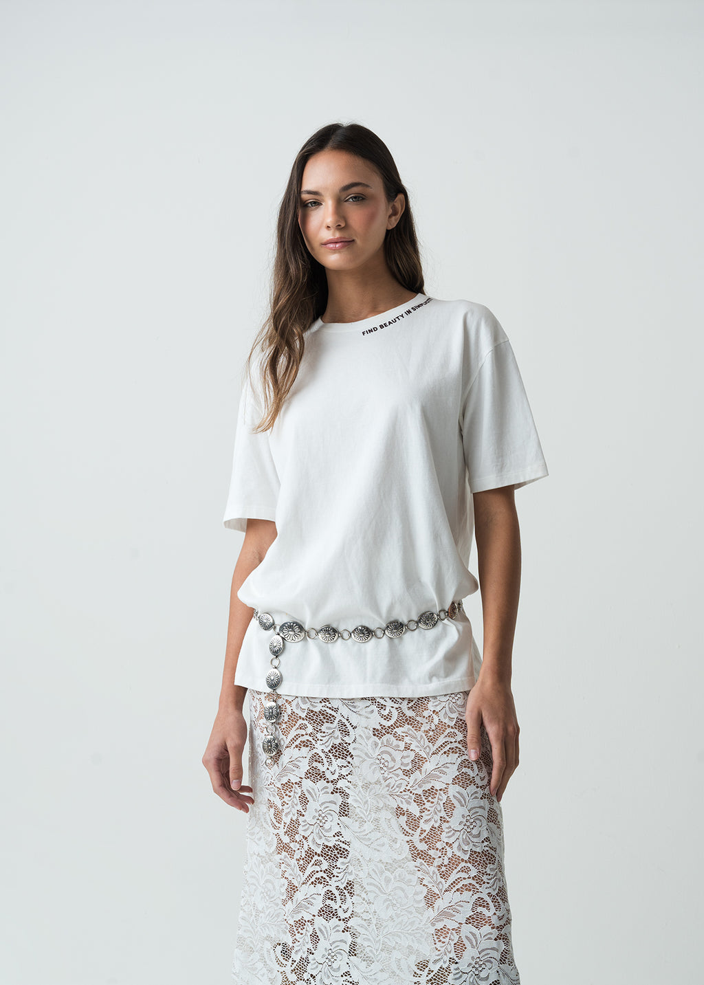 Camiseta manga corta con letras bordadas - Crudo 14_402G073_CRU111001_7