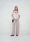 Camiseta con texto estampado - Rosa 14_402H004_ROS141907_0