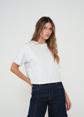 Camiseta básica a rayas - Crudo 14_402H043_CRU110605_0