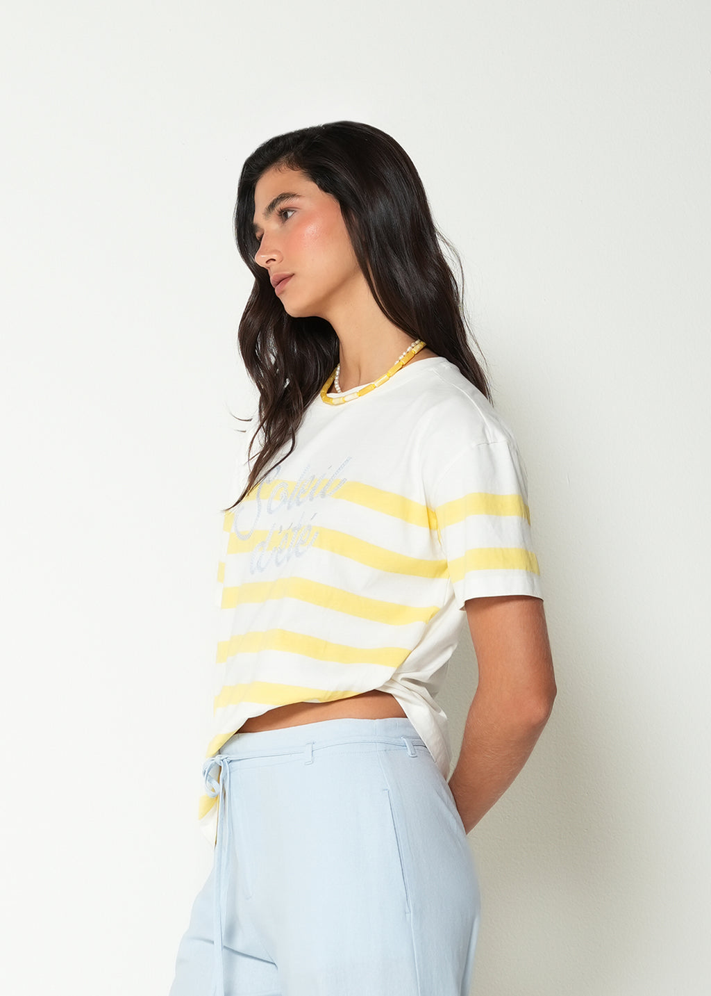 Camiseta manga corta a rayas - Crudo 14_402H070_CRU110605_3