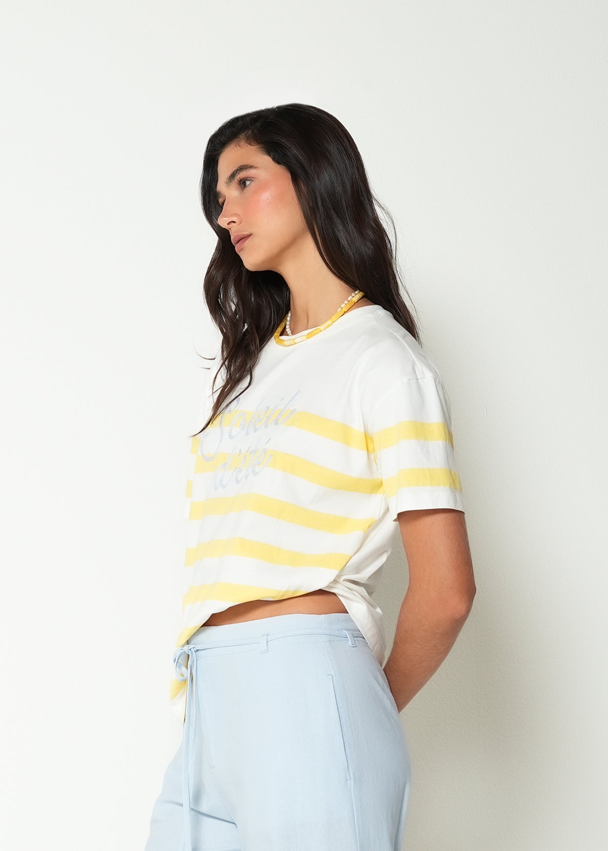 Camiseta manga corta a rayas - Crudo 14_402H070_CRU110605_3