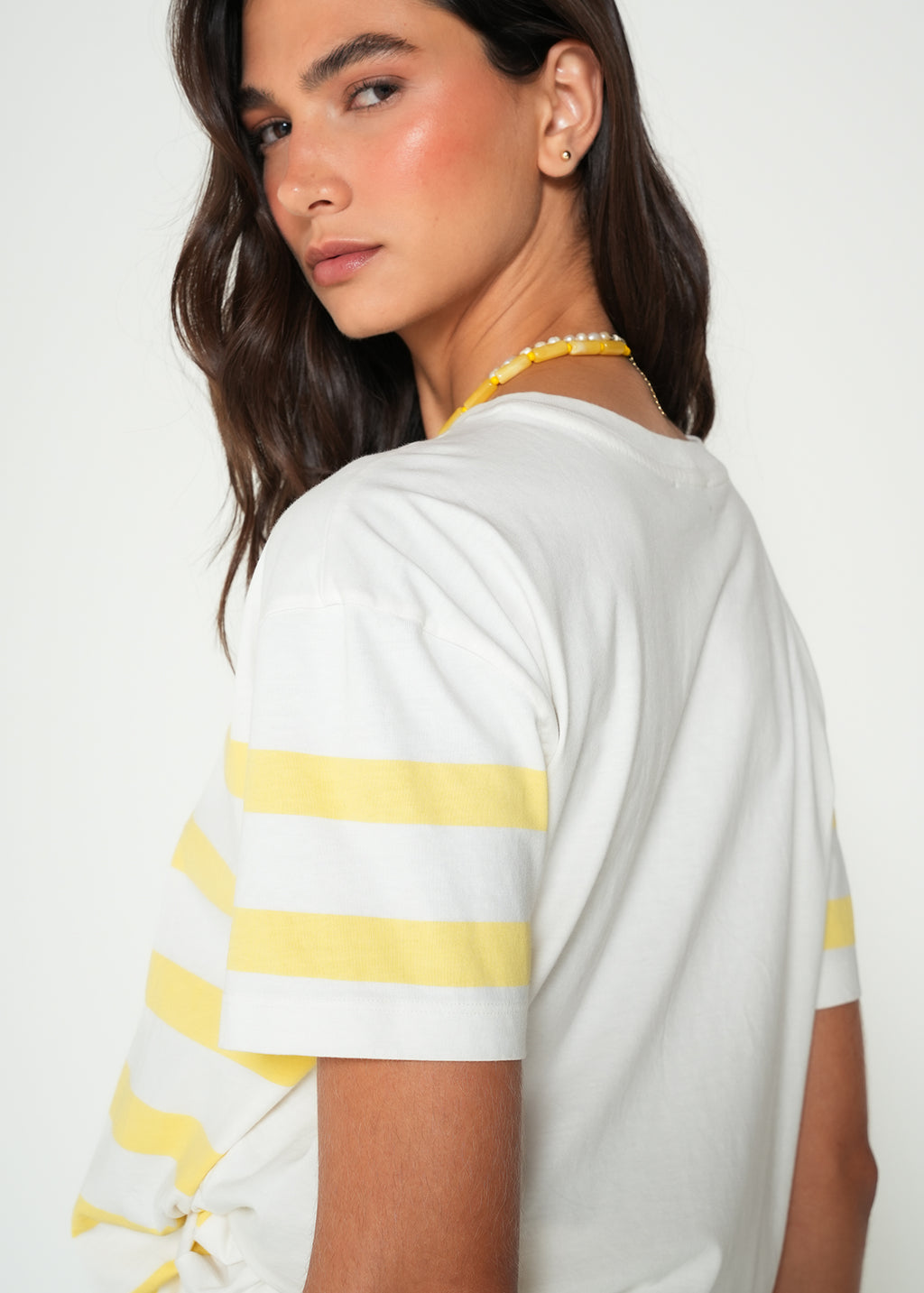 Camiseta manga corta a rayas - Crudo 14_402H070_CRU110605_6