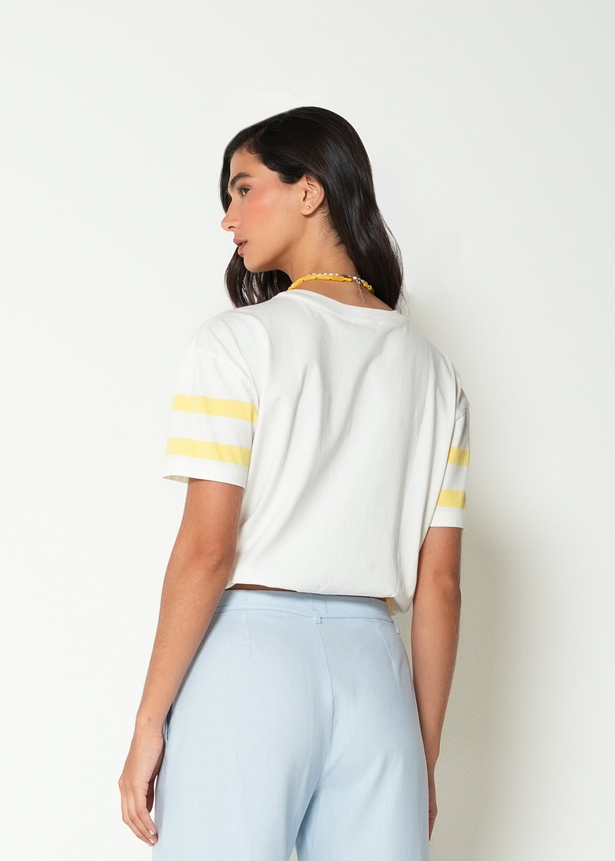 Camiseta manga corta a rayas - Crudo 14_402H070_CRU110605_7