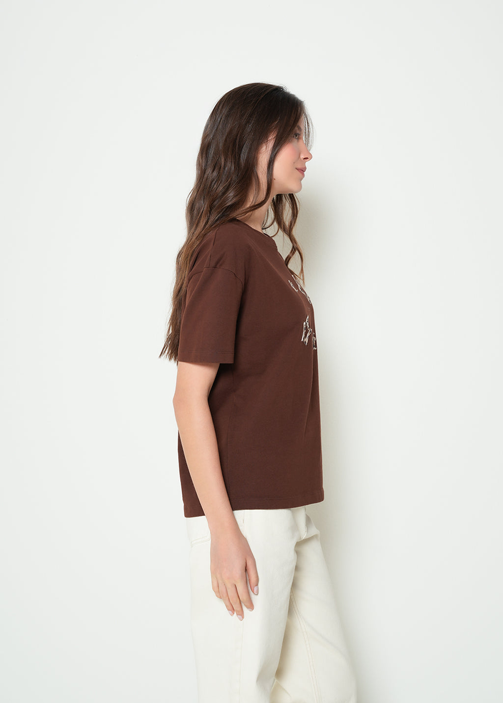 Camiseta manga corta con bordado - Café 14_402H071_CAF191218_5