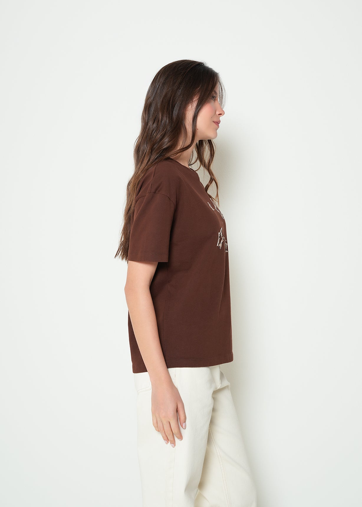 Camiseta manga corta con bordado - Café 14_402H071_CAF191218_5