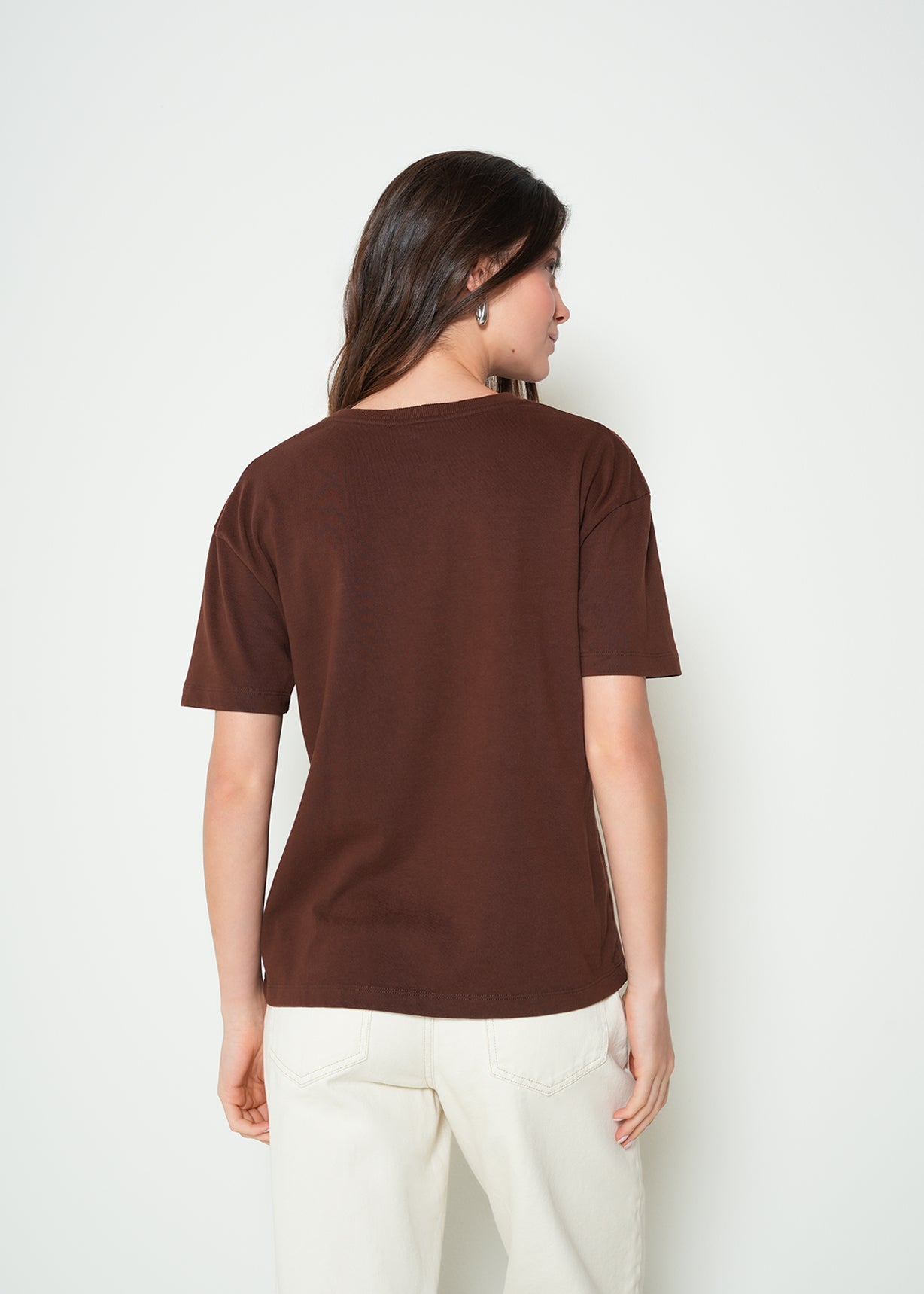 Camiseta manga corta con bordado - Café 14_402H071_CAF191218_7