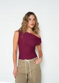 Camiseta slim cuello bandeja asimétrica - Morado 14_403H026_MOR192024_0