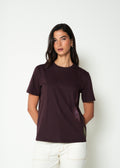 Camiseta básica con estampado floral  - Rojo 14_405H035_ROJ191528_0