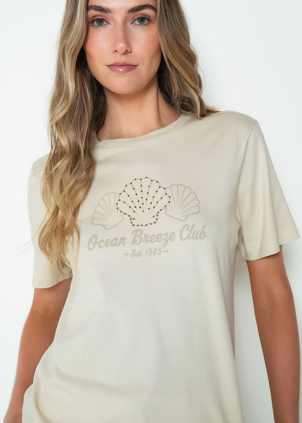 Camiseta regular manga corta estampado - Crudo 14_405H048_CRU141106_0