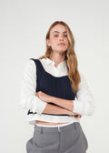Camisa con chaleco bordado - Crudo 14_411H043_CRU111001_0