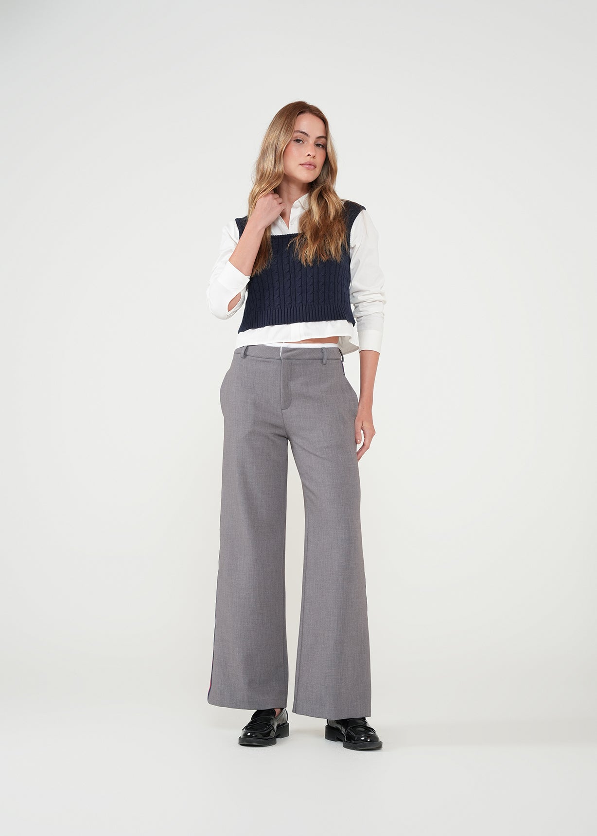 Camisa con chaleco bordado - Crudo 14_411H043_CRU111001_3
