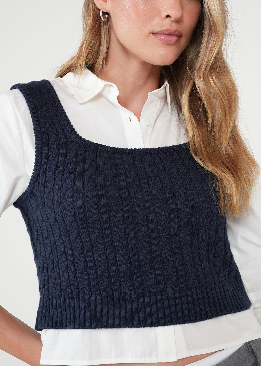 Camisa con chaleco bordado - Crudo 14_411H043_CRU111001_4