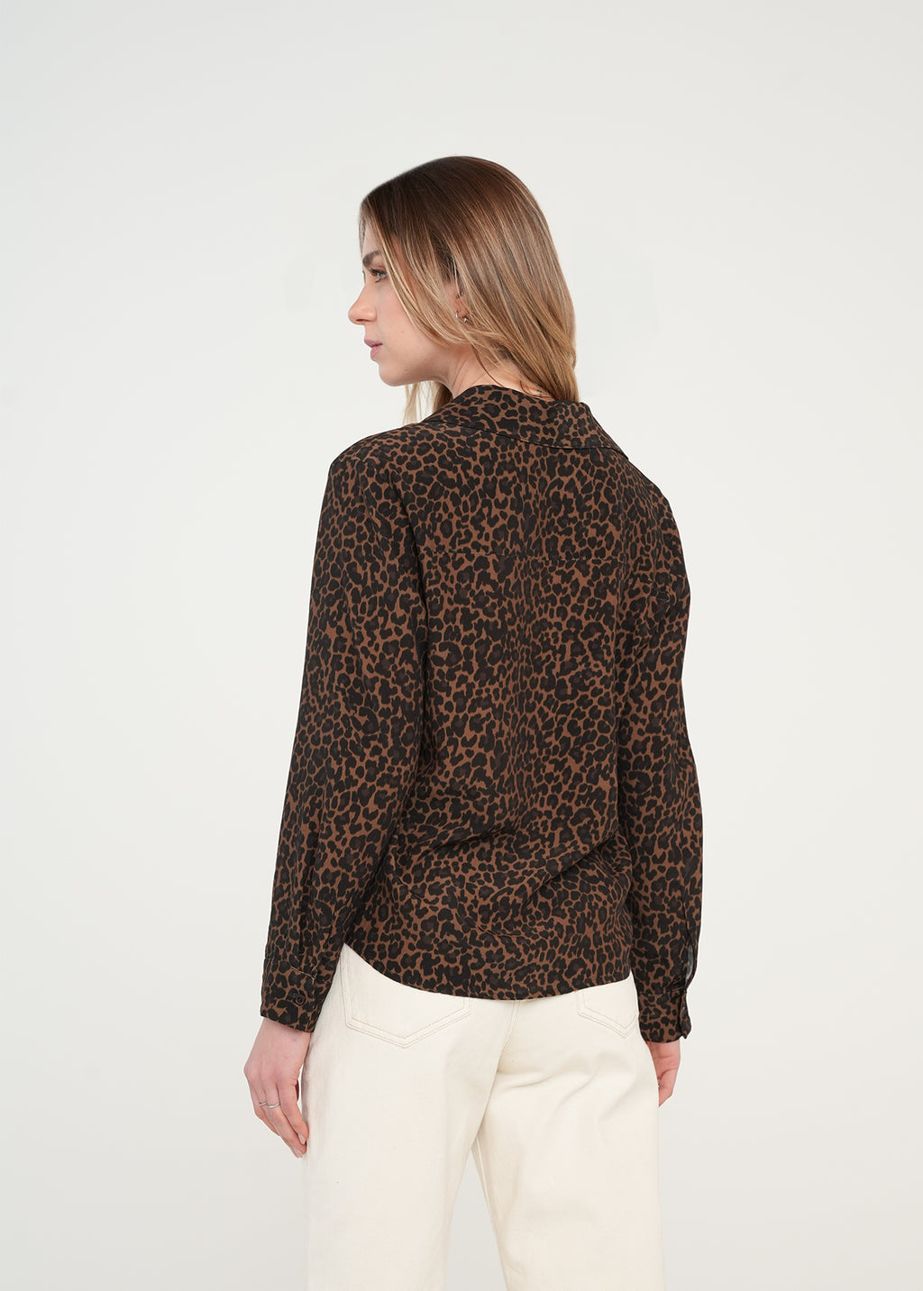 Camisa clásica de animal print - Café 14_411H334_CAF181018_7