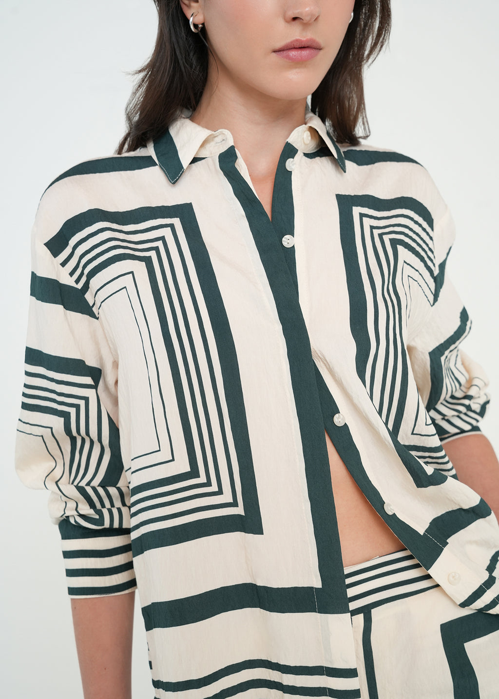 Camisa con diseño de cuadros - Crudo 14_411H376_CRU110605_4