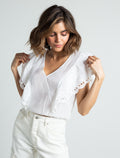 Camisa con boleros decorativos - Crudo 14_412F012_CRU111001_0