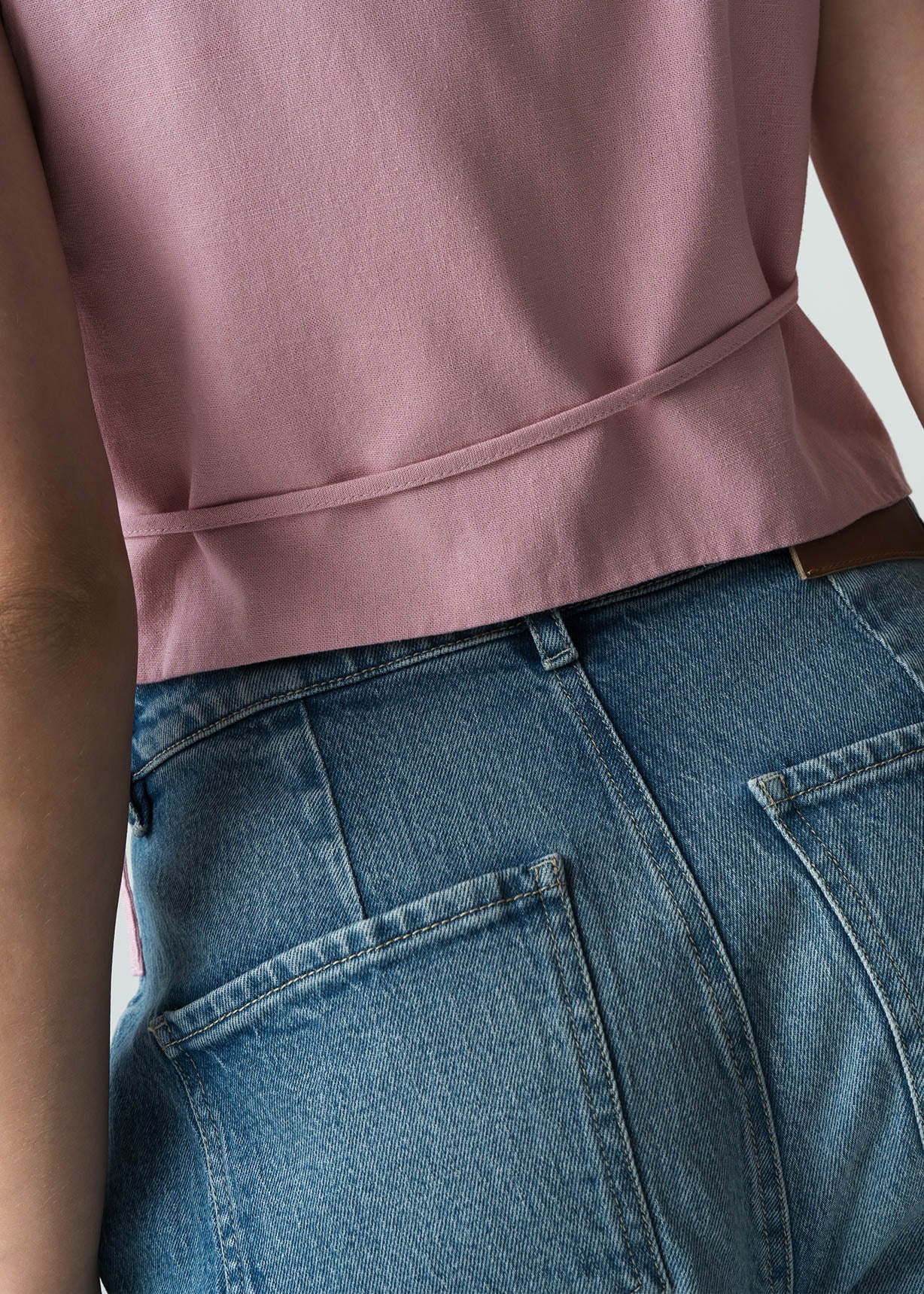 Camisa manga sisa cruzada en frente - Rosa 14_412G343_ROS152213_5