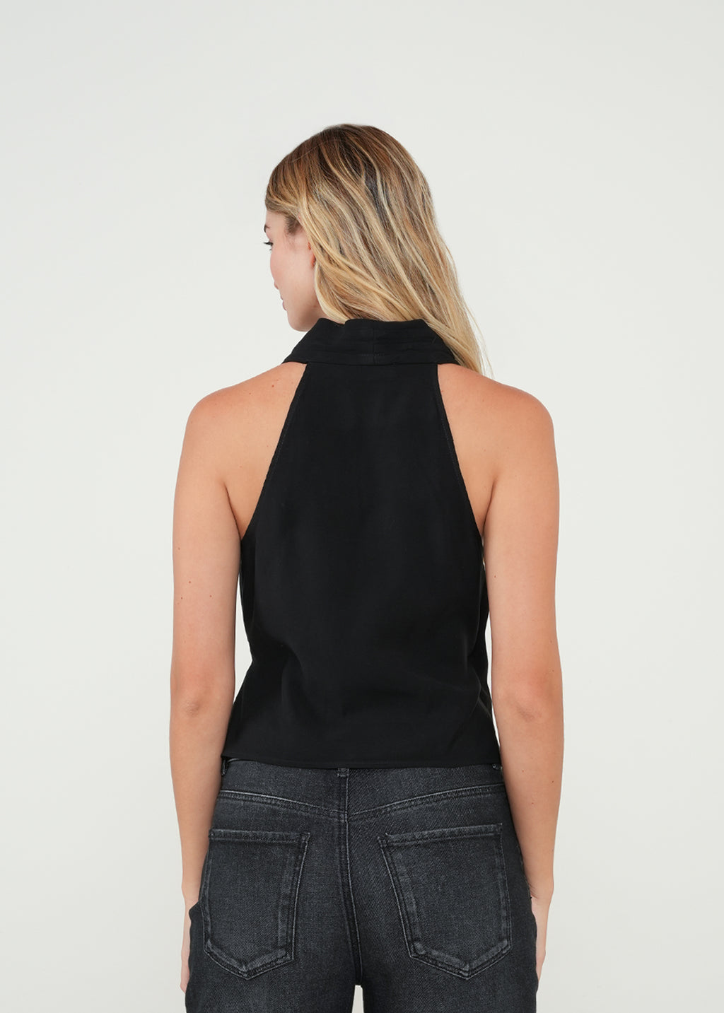 Camisa para anudar en costado - Negro 14_412H332_NEG193909_7