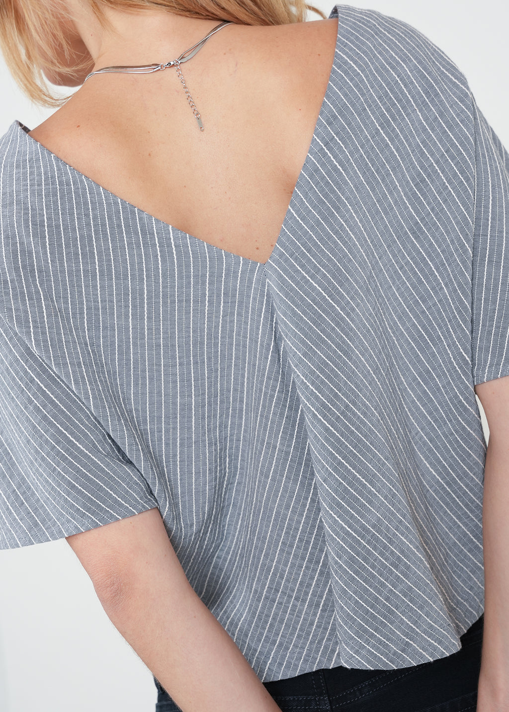 Camisa a rayas manga corta - Azul 14_412H333_AZU193922_4