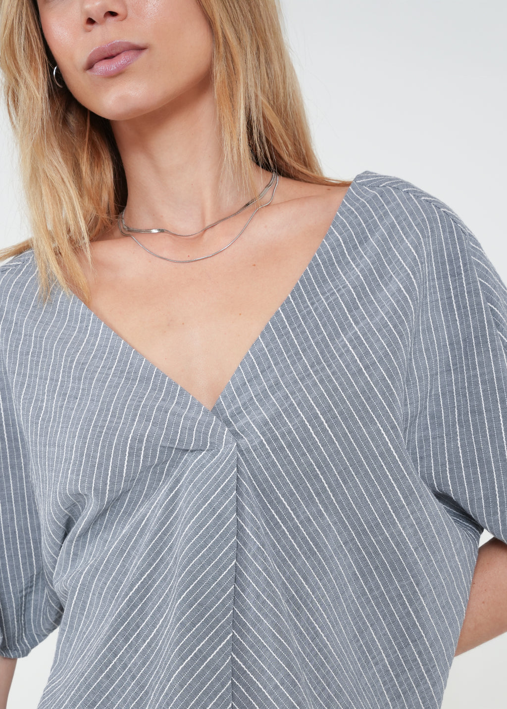 Camisa a rayas manga corta - Azul 14_412H333_AZU193922_6