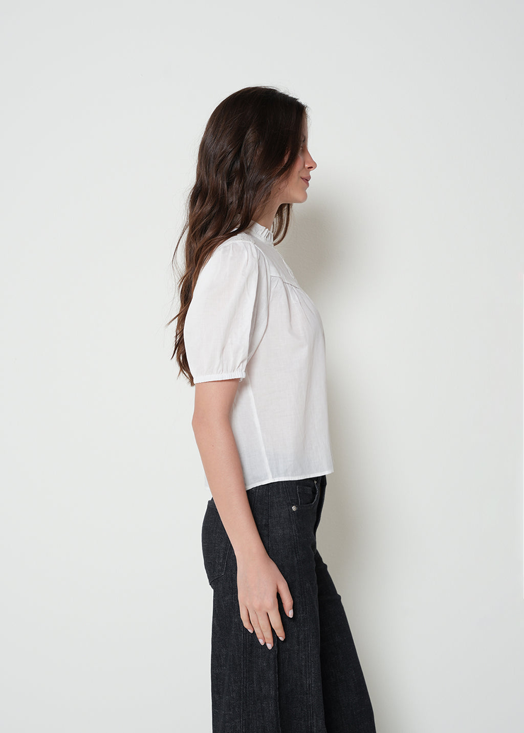 Camisa con volumen en mangas - Crudo 14_412H341_CRU111001_5