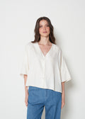 Camisa con bordado marino - Crudo 14_412H343_CRU110605_0