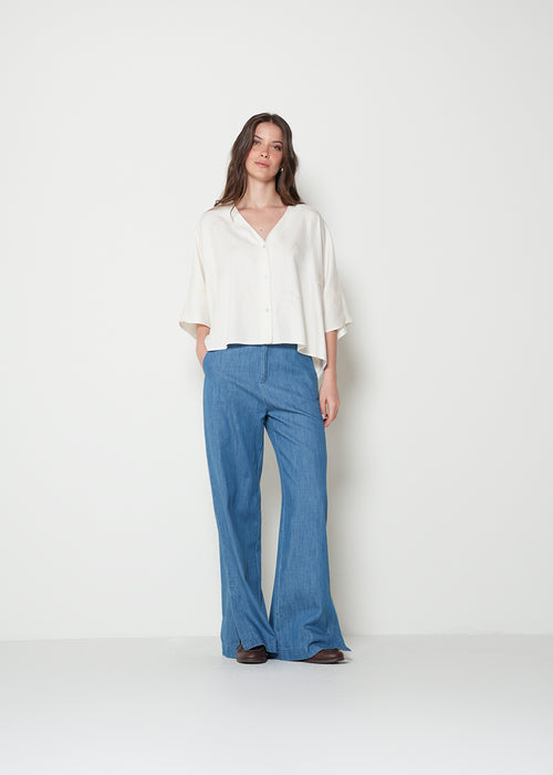 Camisa con bordado marino - Crudo 14_412H343_CRU110605_3