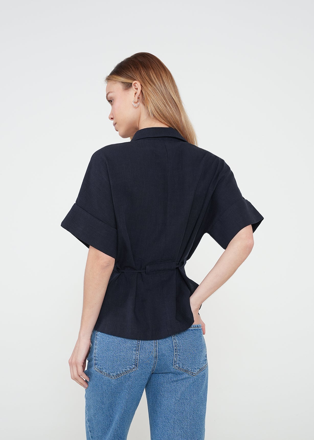 Camisa con cinturón - Azul 14_412H348_AZU193922_7