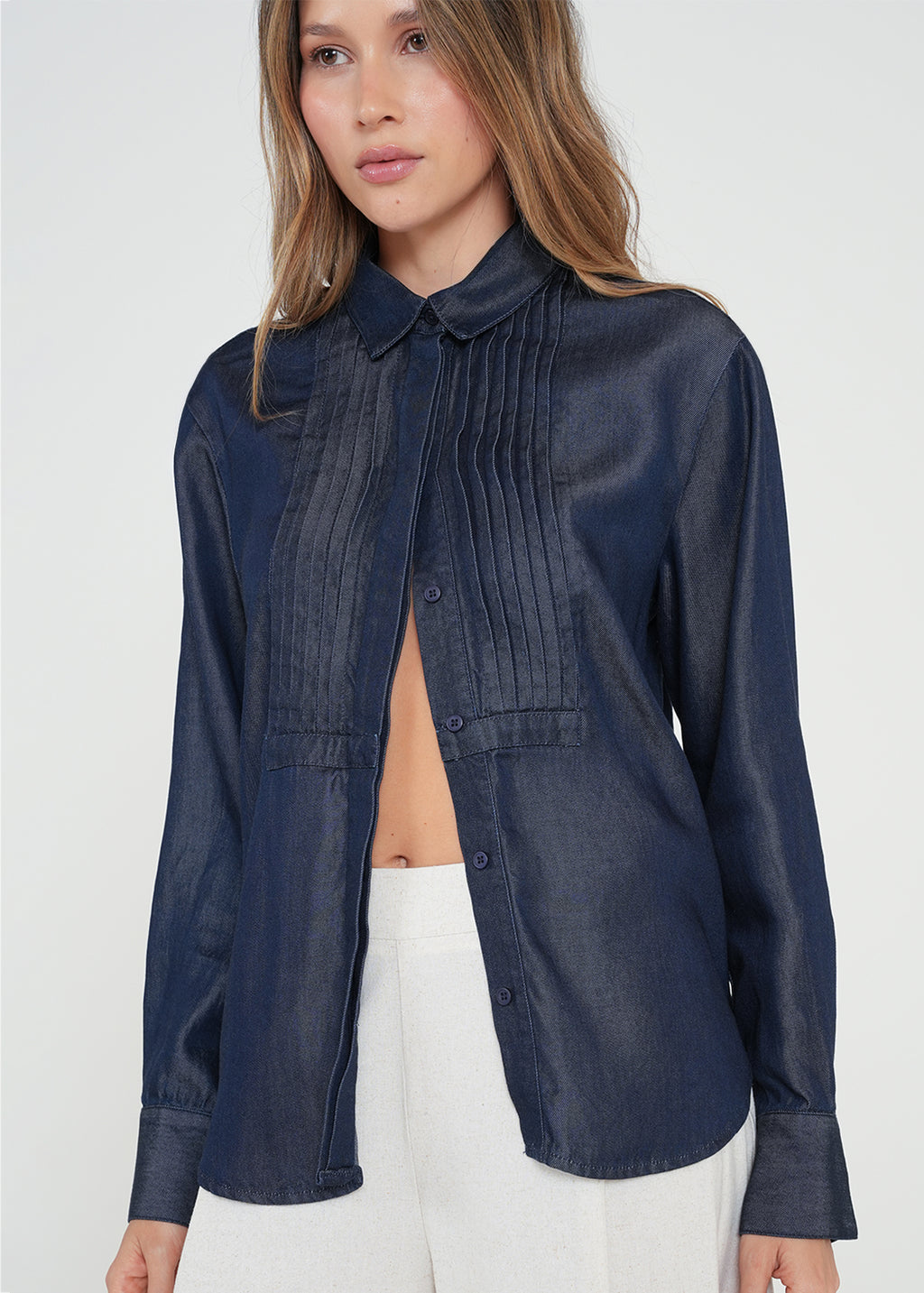 Camisa clásica tipo denim - Azul 14_412H353_AZU194227_0
