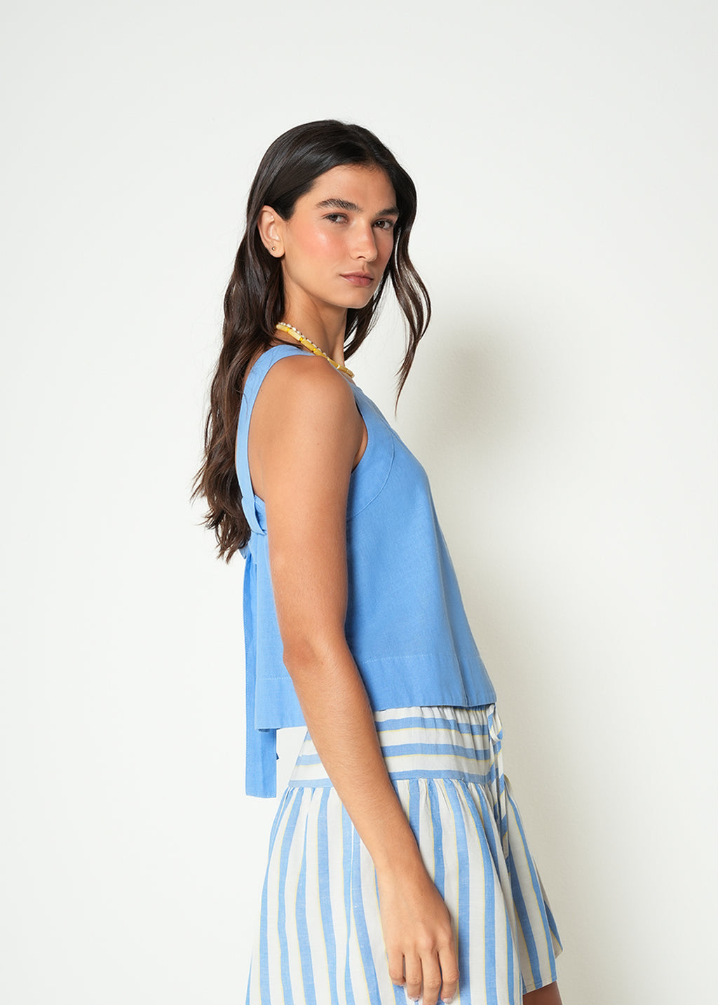 Camisa con detalle en espalda - Azul 14_412H370_AZU173936_5