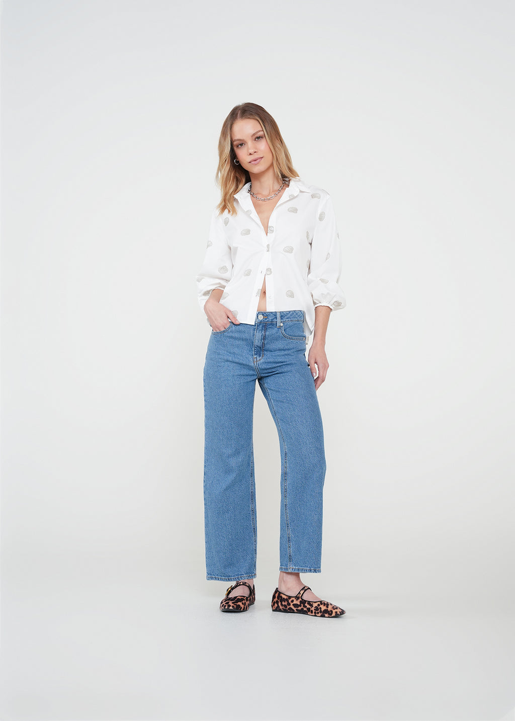 Camisa con mini conchas - Crudo 14_412H379_CRU111001_3