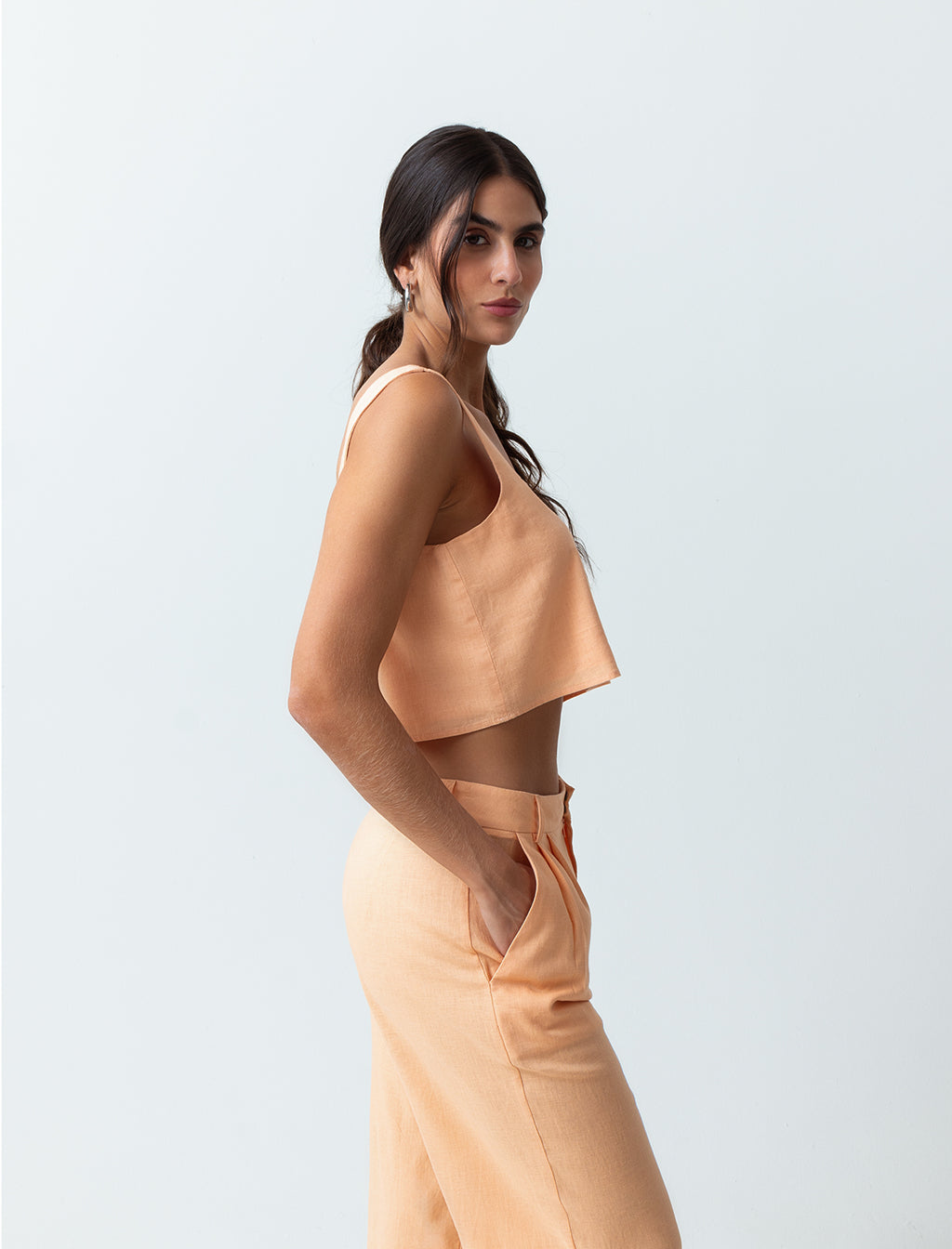 Camisa de escote recto - Naranja 14_413F342_NAR131125_3