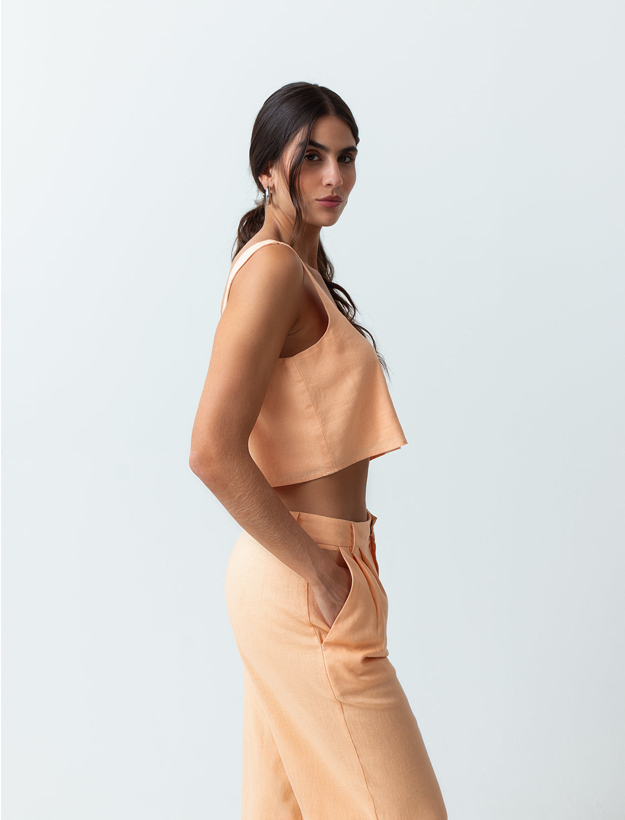 Camisa de escote recto - Naranja 14_413F342_NAR131125_3