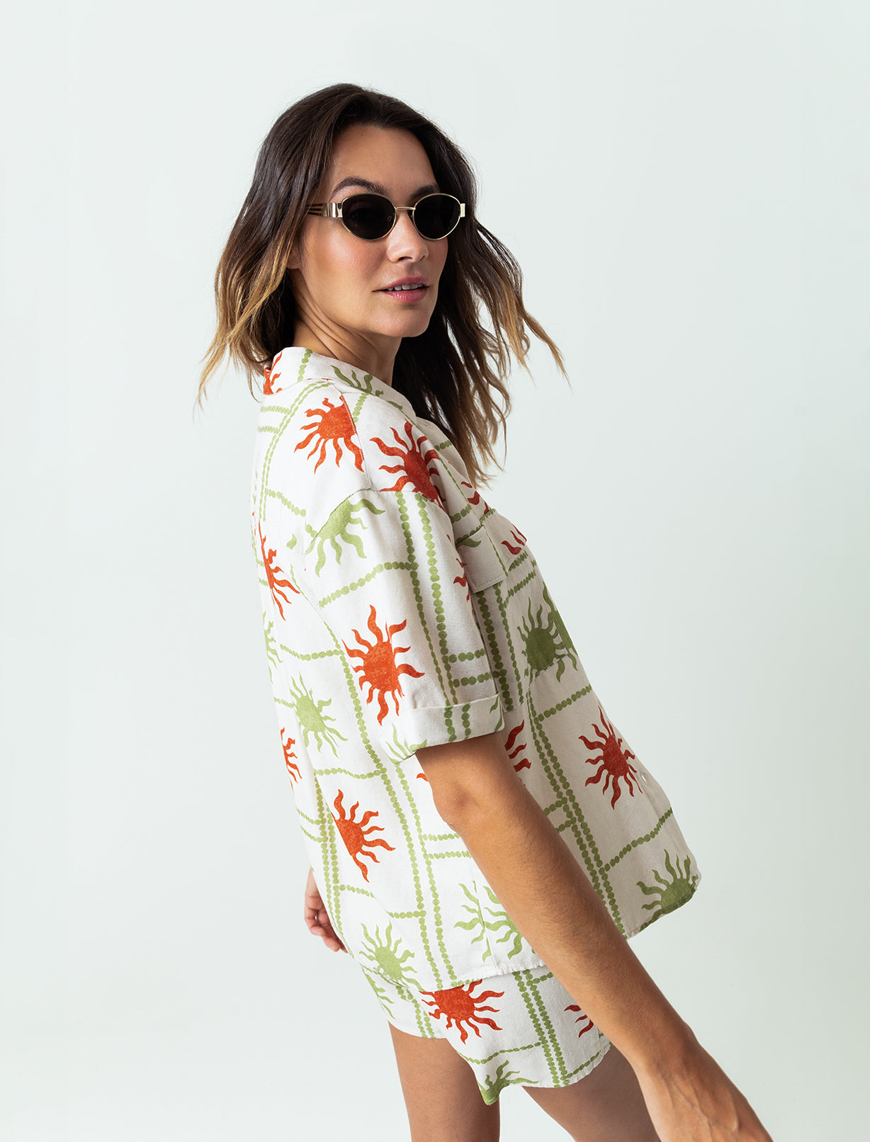 Camisa estampada de botones - Crudo 14_413F382_CRU110605_5