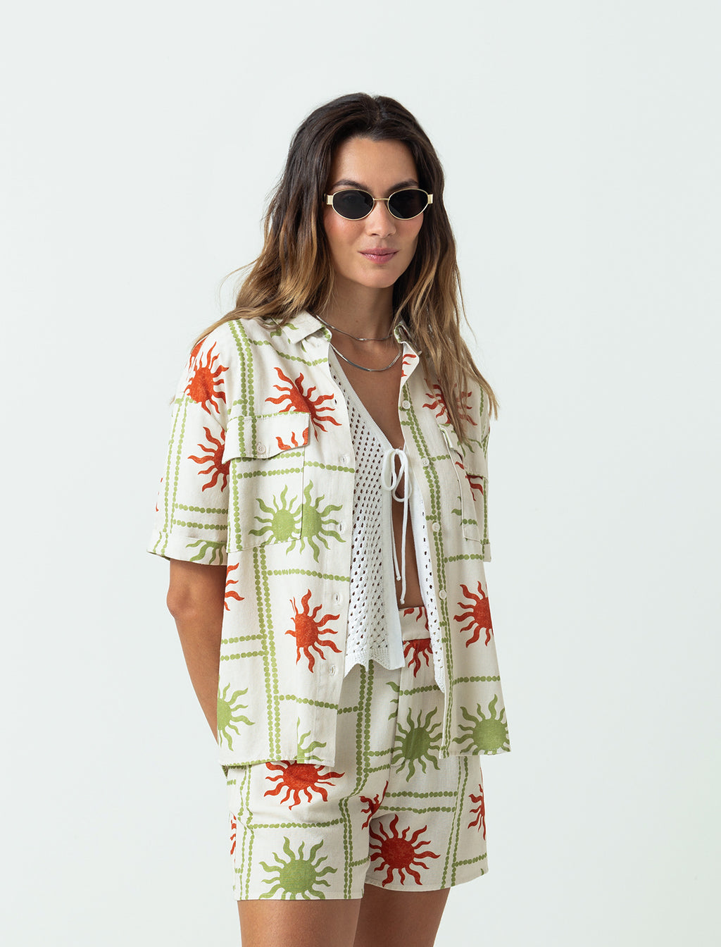Camisa estampada de botones - Crudo 14_413F382_CRU110605_7
