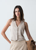 Camisa tipo chaleco - Beige 14_413G377_BEI131012_0