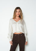 Camisa oversize manga larga cuello en V - Crudo 14_413H331_CRU110605_0