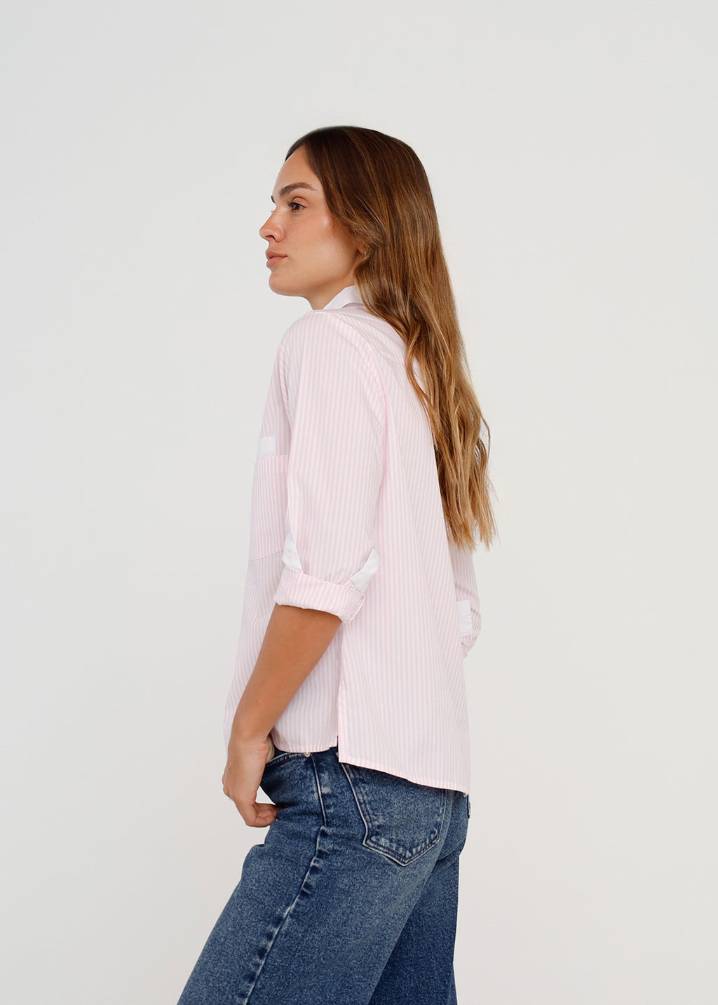 Camisa clásica con doble bolsillo - Rosa 14_415H002_ROS142305_3