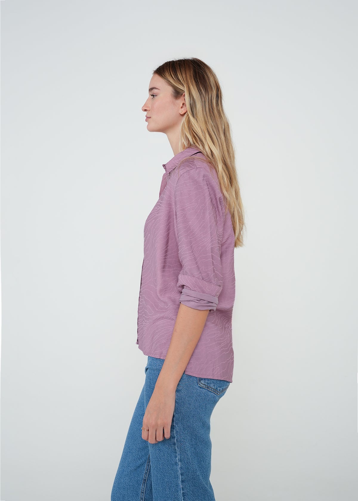 Camisa clásica con textura - Morado 14_415H018_MOR171610_5